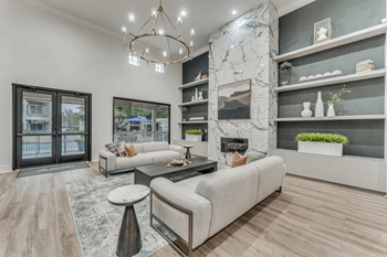 Resident clubhouse with free internet and a cozy fire place